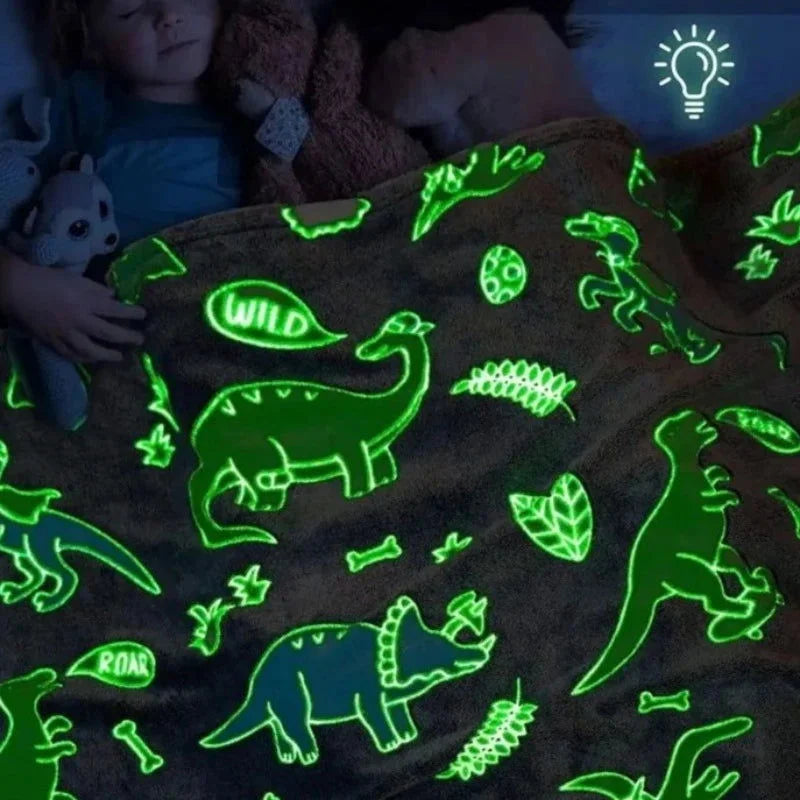 Cobertor Infantil Brilha no Escuro Unicórnio Lenogue