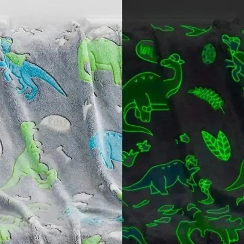 Cobertor Infantil Brilha no Escuro Unicórnio Lenogue