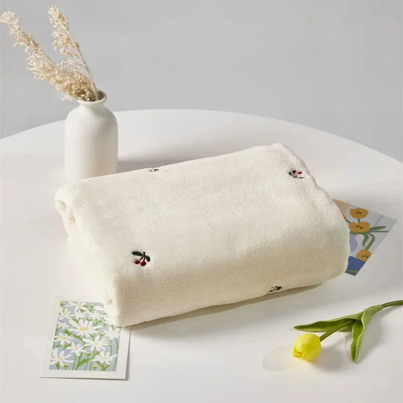 Cobertor Infantil Fleece Bege Lenogue Cereja