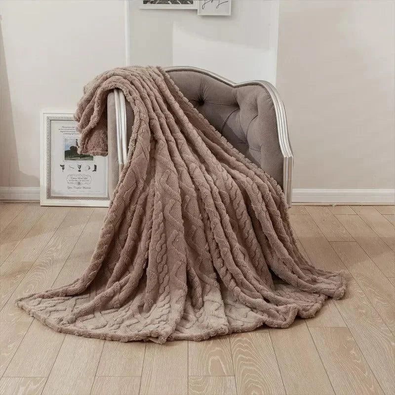 Cobertor Infantil Lã de Cordeiro Taffu Lenogue Marrom / 70 x 100 Cm