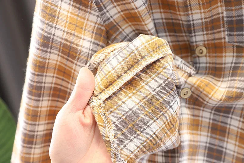 Conjunto Infantil 3 Peças Camisa Xadrez Colete e Calça Lenogue