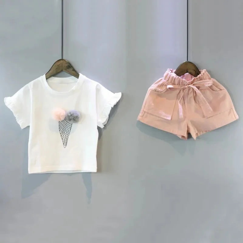 Conjunto Infantil Algodão Ice Cream Lenogue