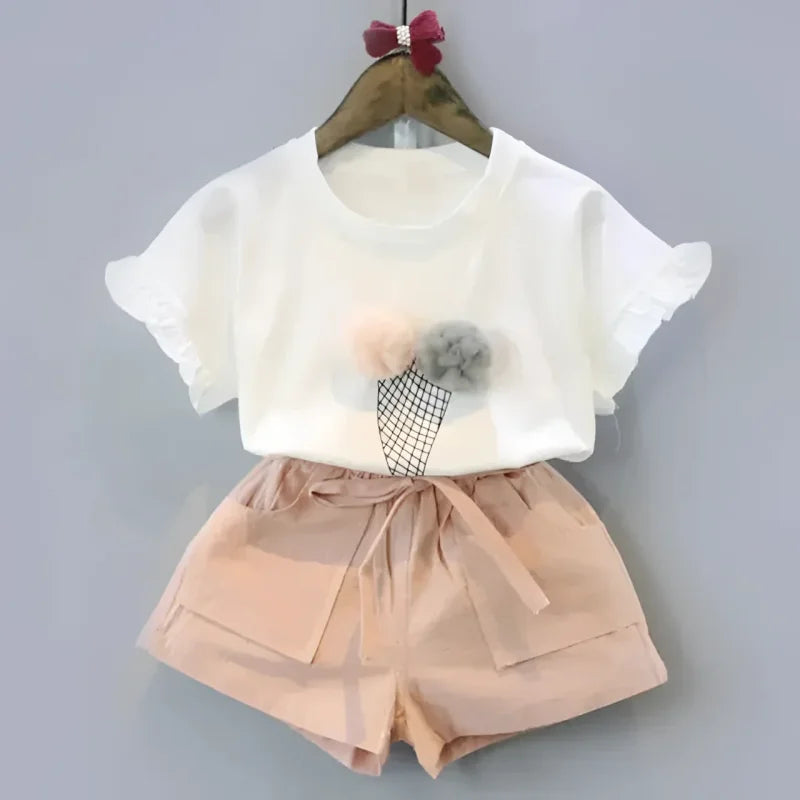 Conjunto Infantil Algodão Ice Cream Lenogue