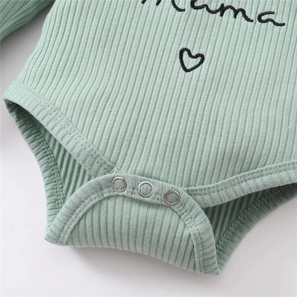 Conjunto Infantil Algodão Manga Longa Laço Tiara Chérie Lenogue