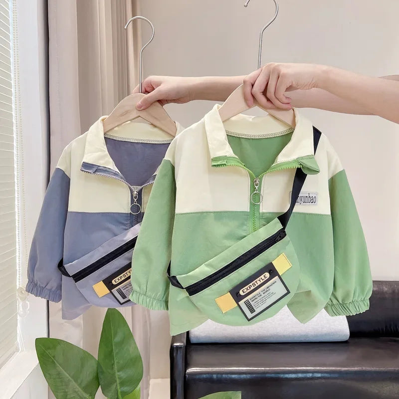 Conjunto Infantil Camisa Listrada com Estampa e Calça Casual Lenogue