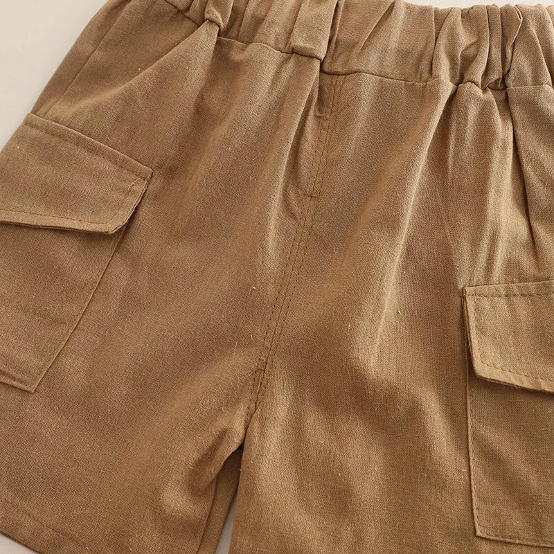 Conjunto Infantil Camisa Polo Manga Curta com Shorts Lenogue