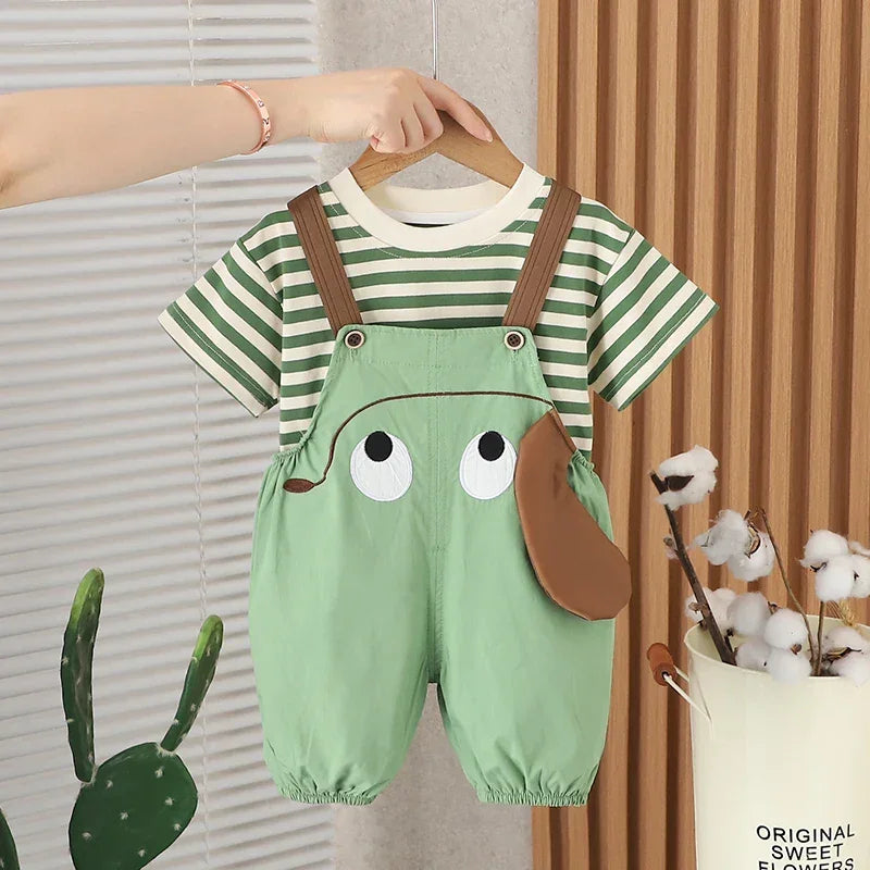 Conjunto Infantil Camiseta Cartoon com Shorts Lenogue