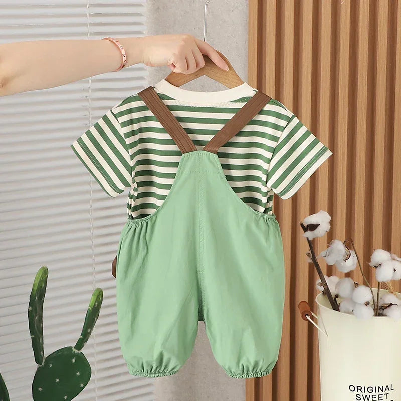 Conjunto Infantil Camiseta Cartoon com Shorts Lenogue