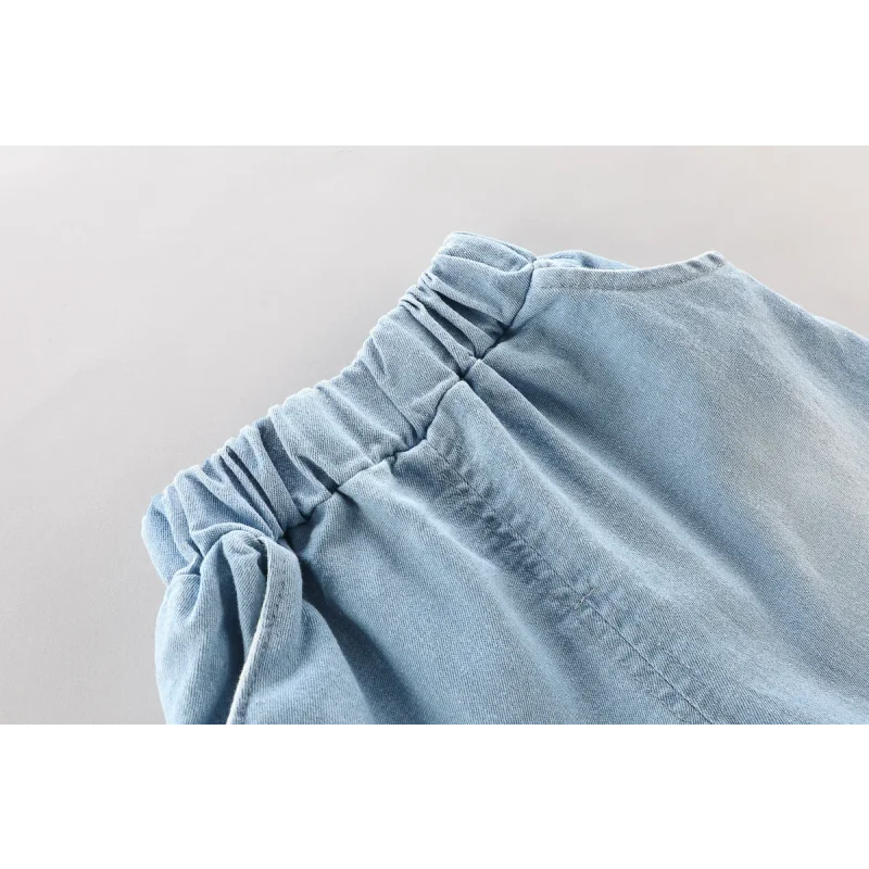 Conjunto Infantil Camiseta com Bolsa e Shorts Modelo Cartoon Lenogue