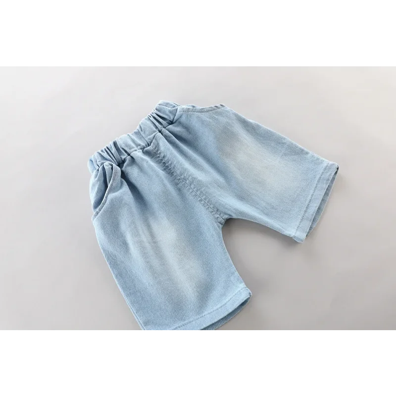 Conjunto Infantil Camiseta com Bolsa e Shorts Modelo Cartoon Lenogue