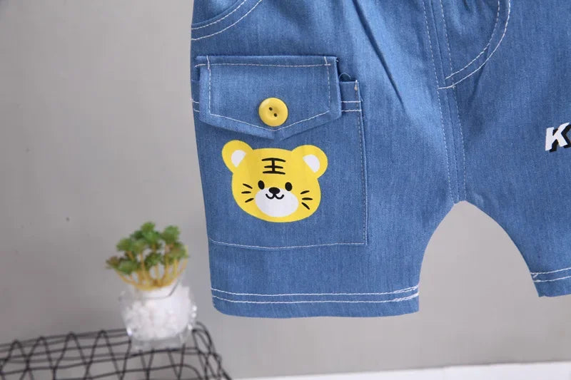 Conjunto Infantil Esportivo de Urso Cartoon Lenogue