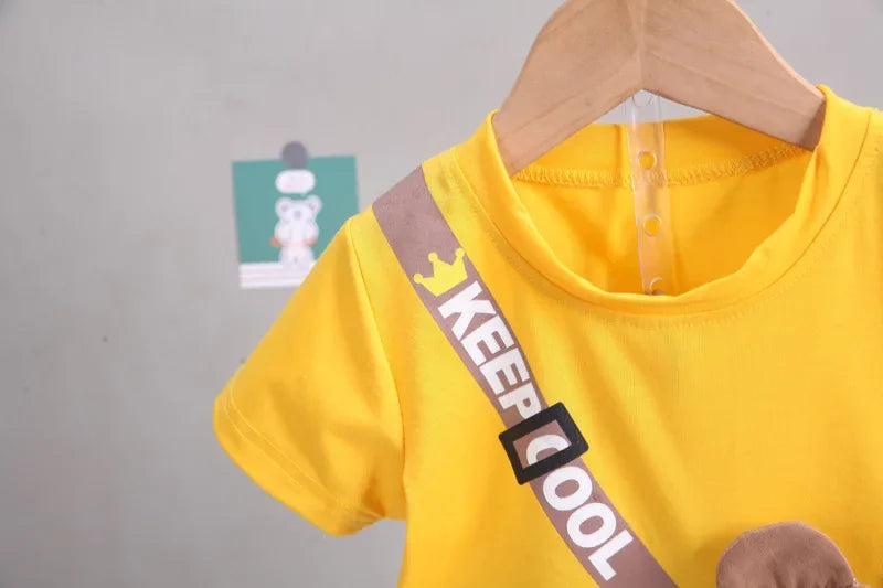 Conjunto Infantil Esportivo de Urso Cartoon Lenogue