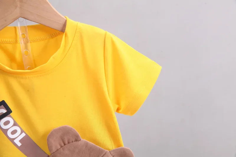 Conjunto Infantil Esportivo de Urso Cartoon Lenogue