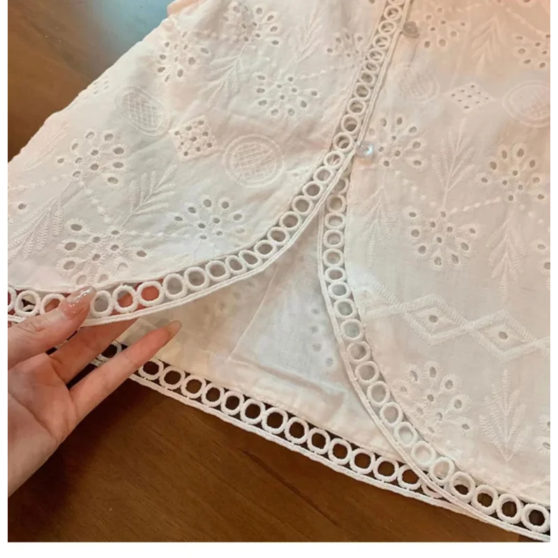 Conjunto Infantil Feminino Alice Short e Blusa Branco Lenogue