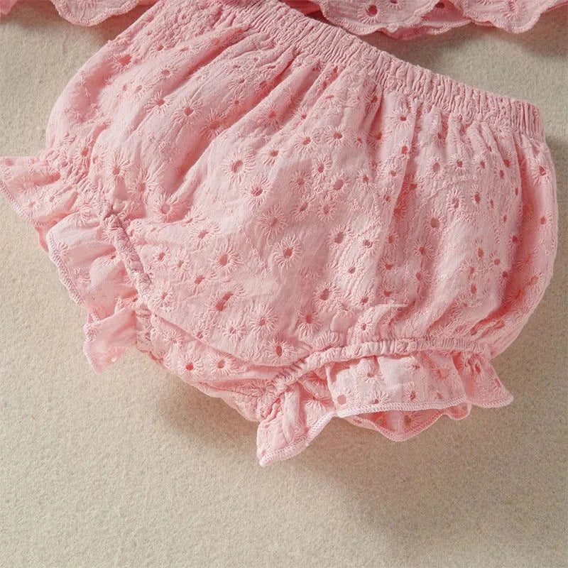 Conjunto Infantil Feminino Blusa Laise Lenogue