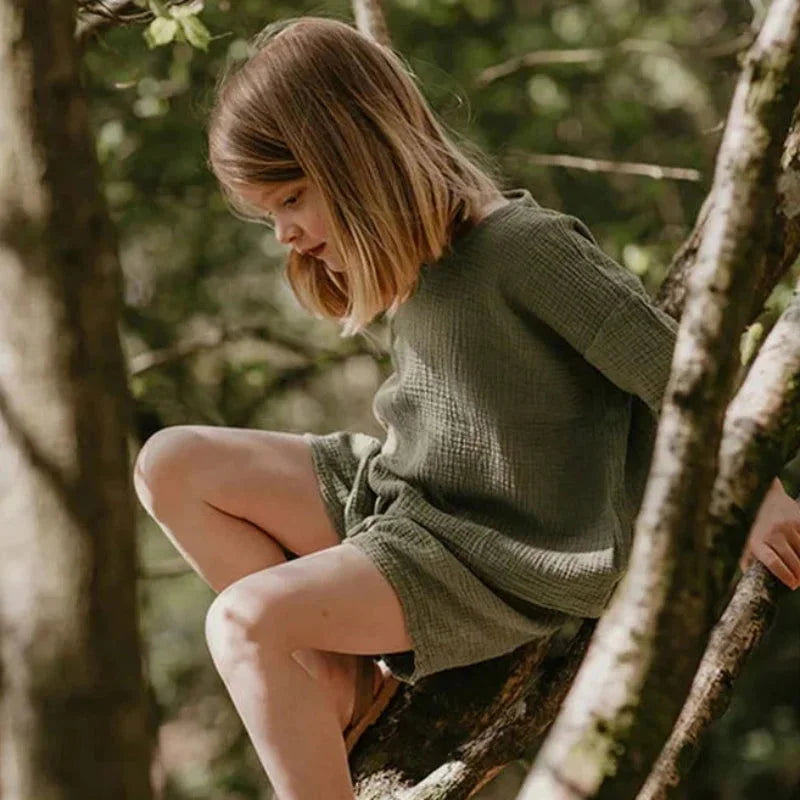 Conjunto Infantil Feminino Gisele Rosa Lenogue