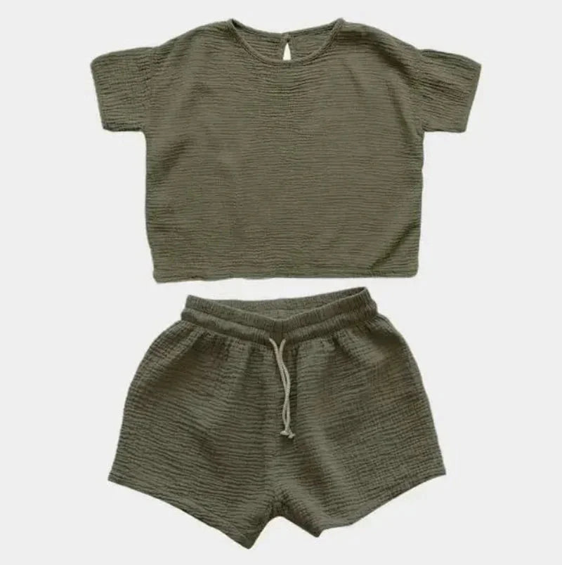 Conjunto Infantil Feminino Gisele Rosa Lenogue Verde / 18-24 Meses