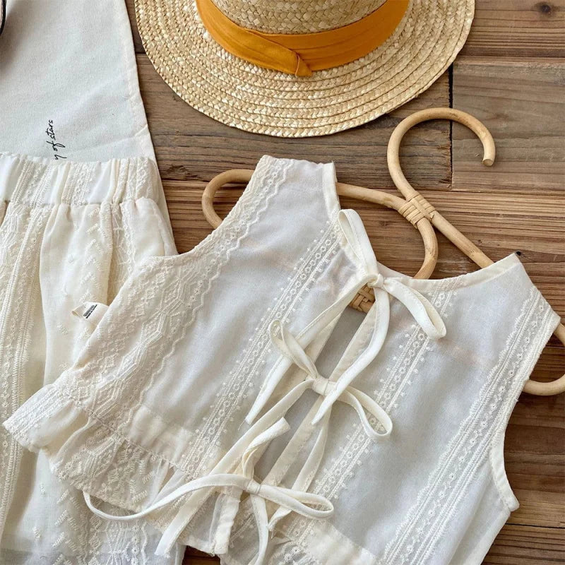 Conjunto Infantil Feminino Olivia Blusa e Calça Lenogue