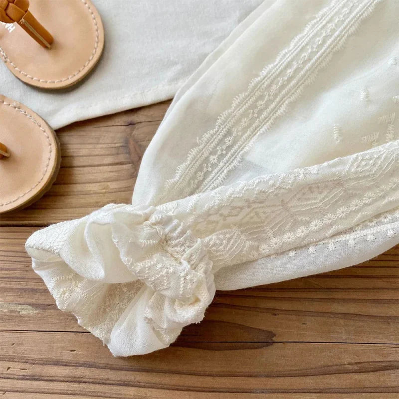 Conjunto Infantil Feminino Olivia Blusa e Calça Lenogue