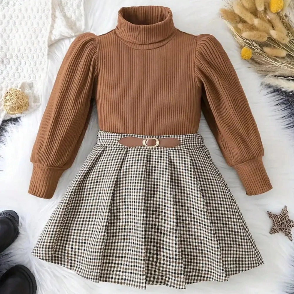 Conjunto Infantil Feminino Tricot Manga Lanterna Lenogue