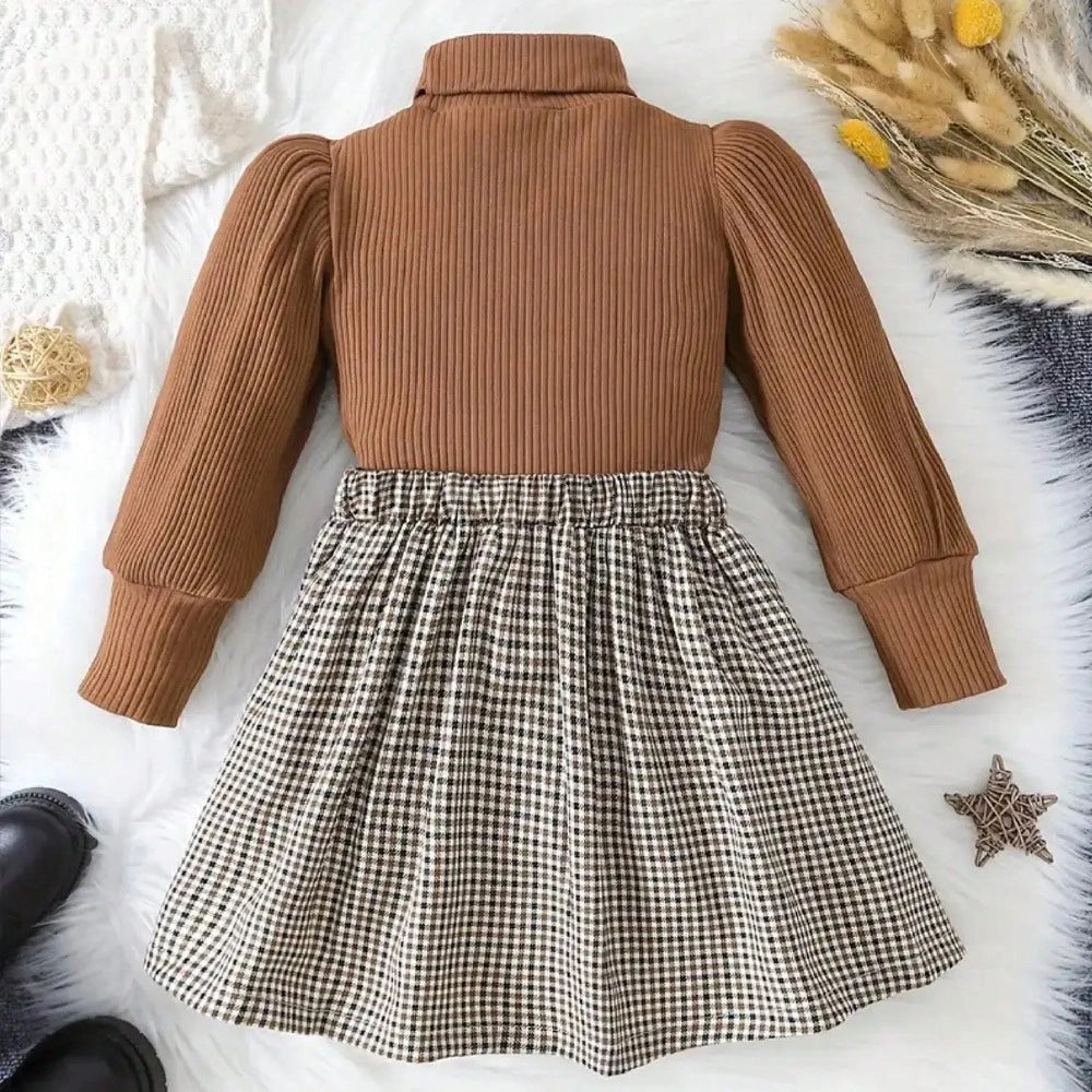Conjunto Infantil Feminino Tricot Manga Lanterna Lenogue