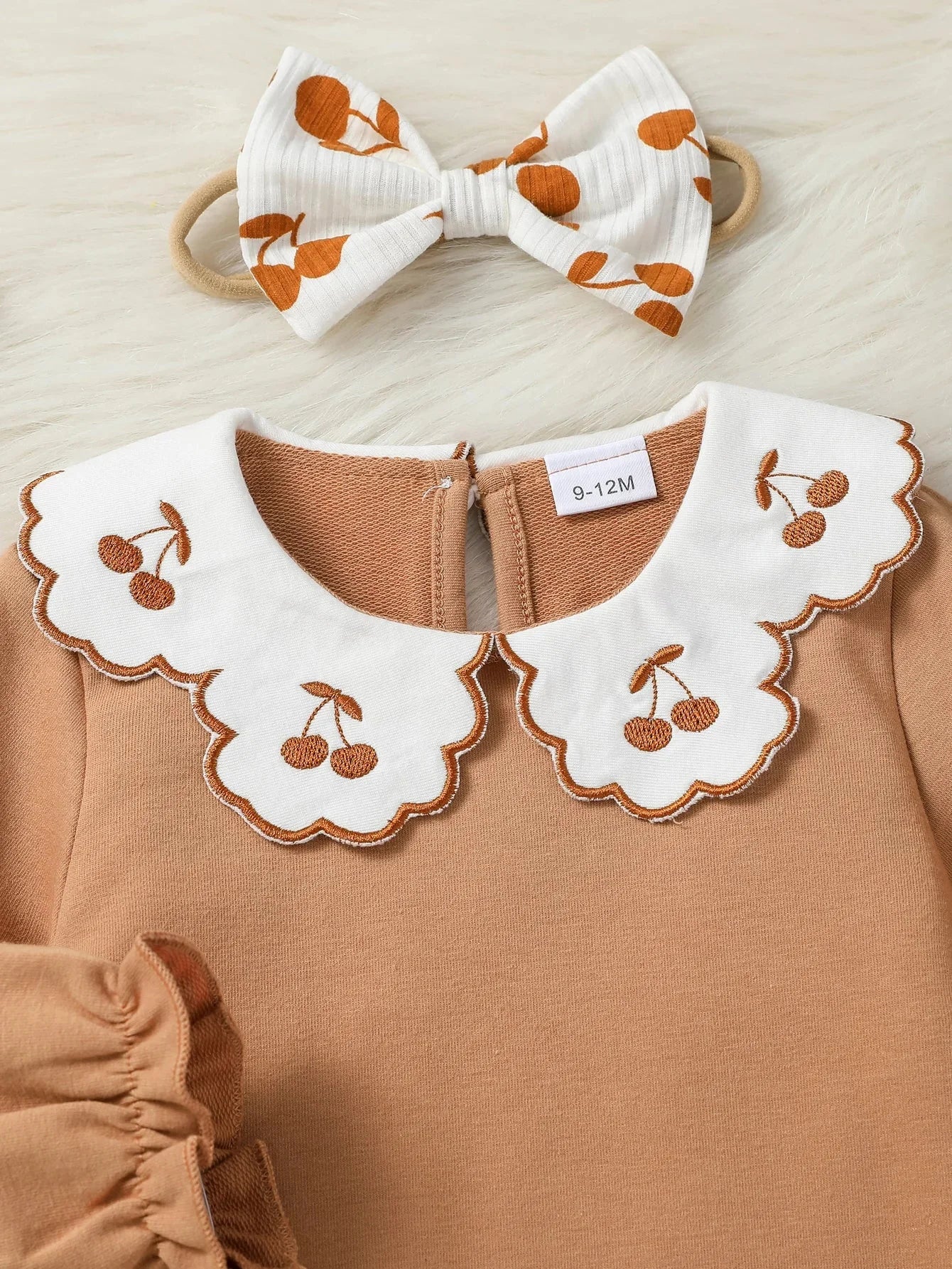 Conjunto Infantil Gola Boneca Cereja Bordada Jolie Lenogue