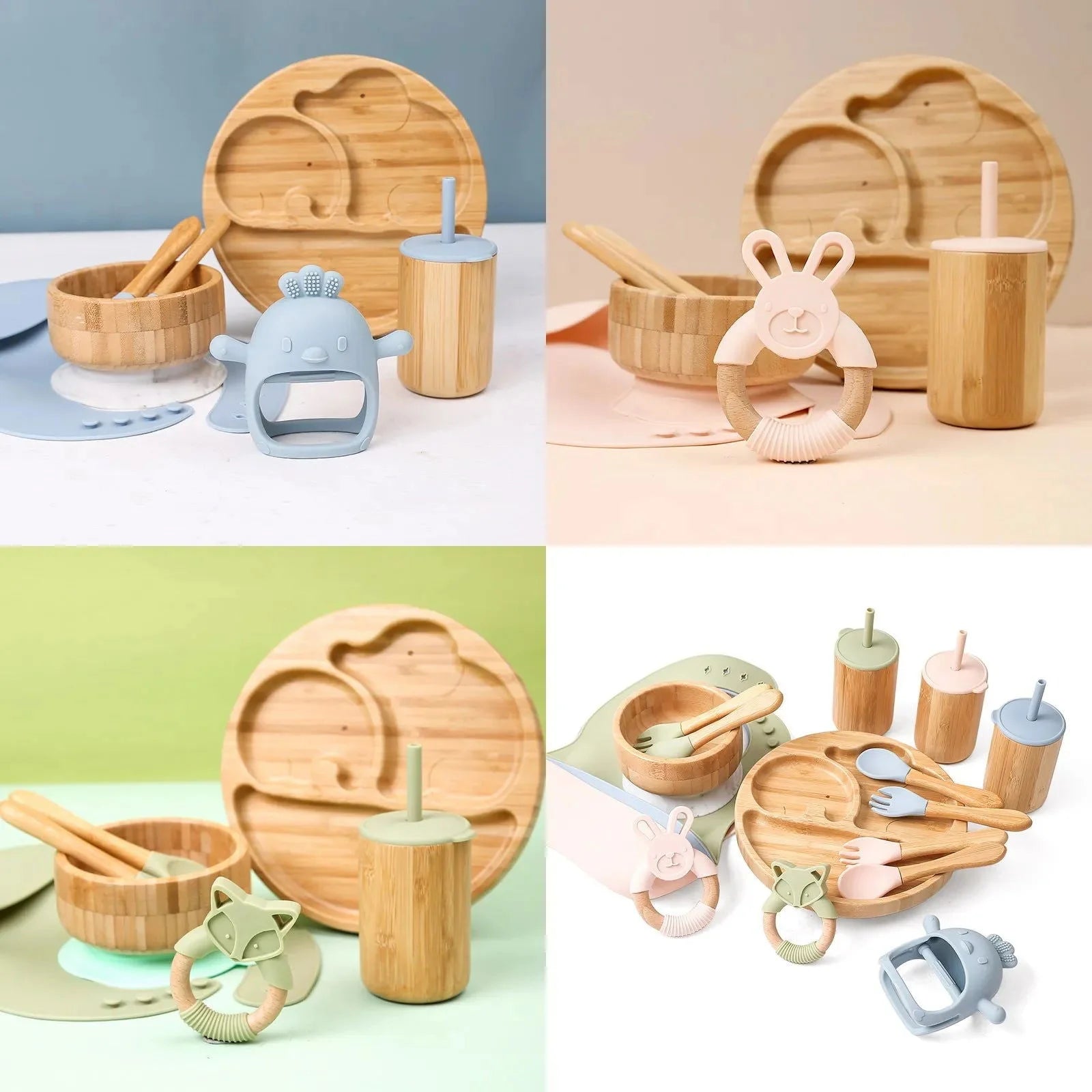 Conjunto Infantil Introdução Alimentar 7 Peças Lenogue
