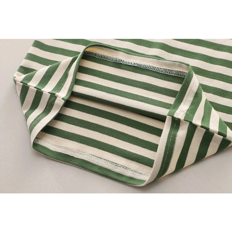 Conjunto Infantil Macacão Jardineira Cartoon Listrado Lenogue