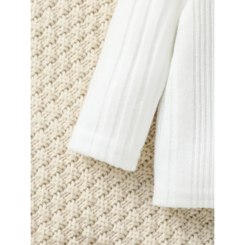 Conjunto Infantil Macacão Jeans Manga Longa Lenogue