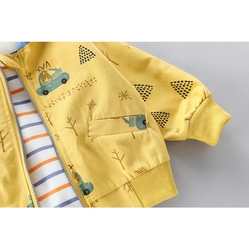 Conjunto Infantil Masculino Estampa Carro Lenogue