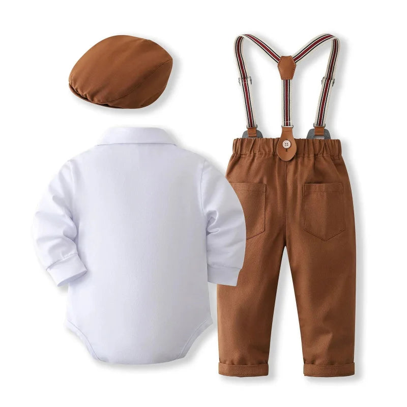 Conjunto Infantil Masculino Tommy Shelby Marrom Lenogue