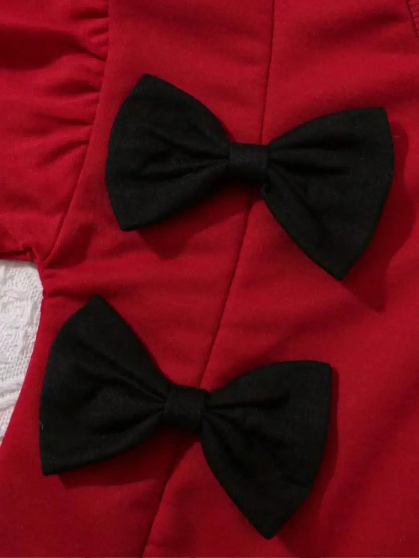 Conjunto Infantil Moletom Capuz Laço Calça Preta Chic Lenogue