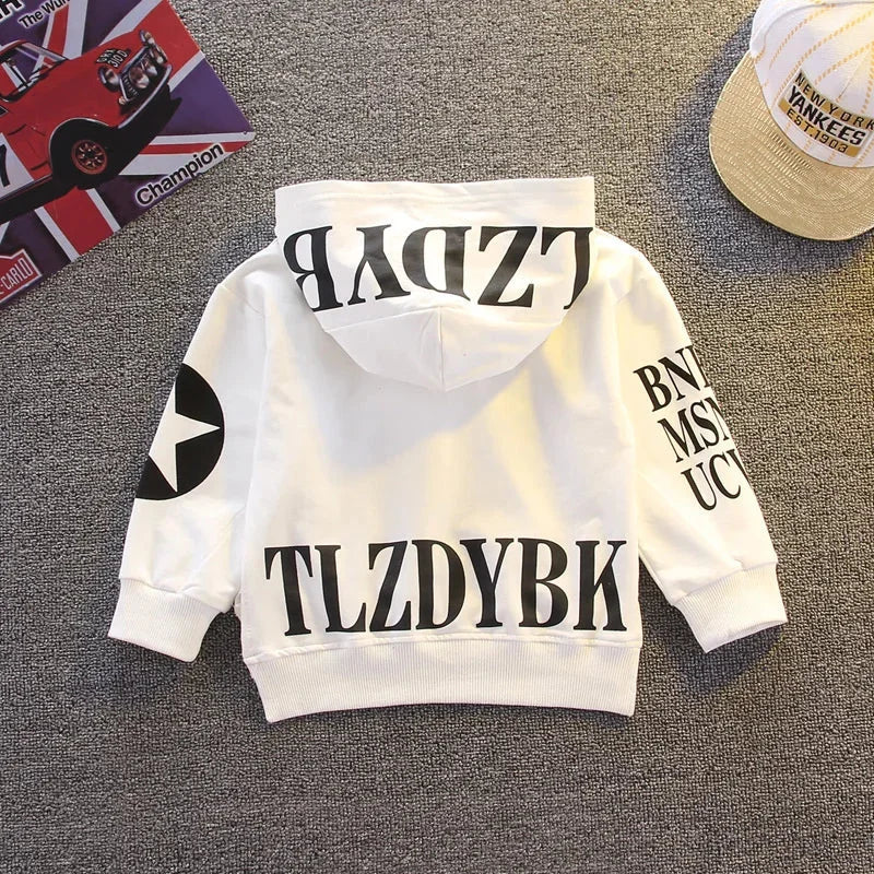 Conjunto Infantil Moletom com Capuz Estampa Letras e Calça Lenogue