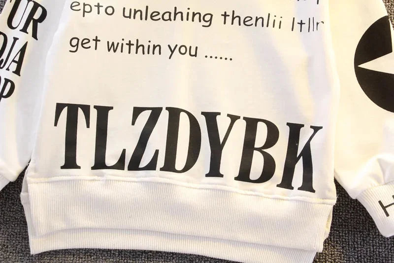 Conjunto Infantil Moletom com Capuz Estampa Letras e Calça Lenogue