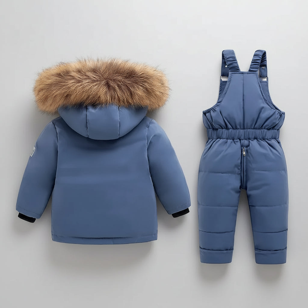 Conjunto Infantil Parka Pluma de Pato Capuz Nordique Lenogue