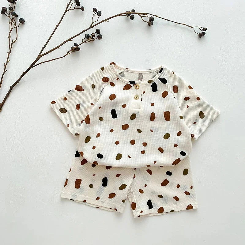 Conjunto Infantil Pijama Short e Tshirt Lenogue Pontos / 18-24 Meses