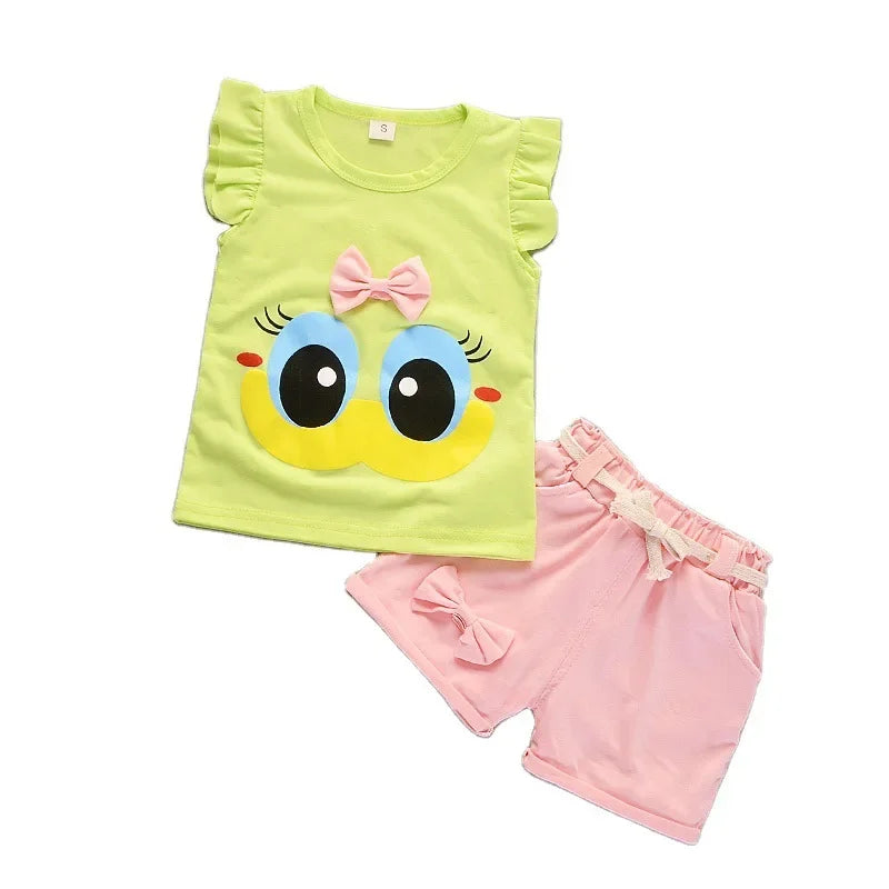 Conjunto Infantil Regata com Shorts Modelo Cartoon Lenogue