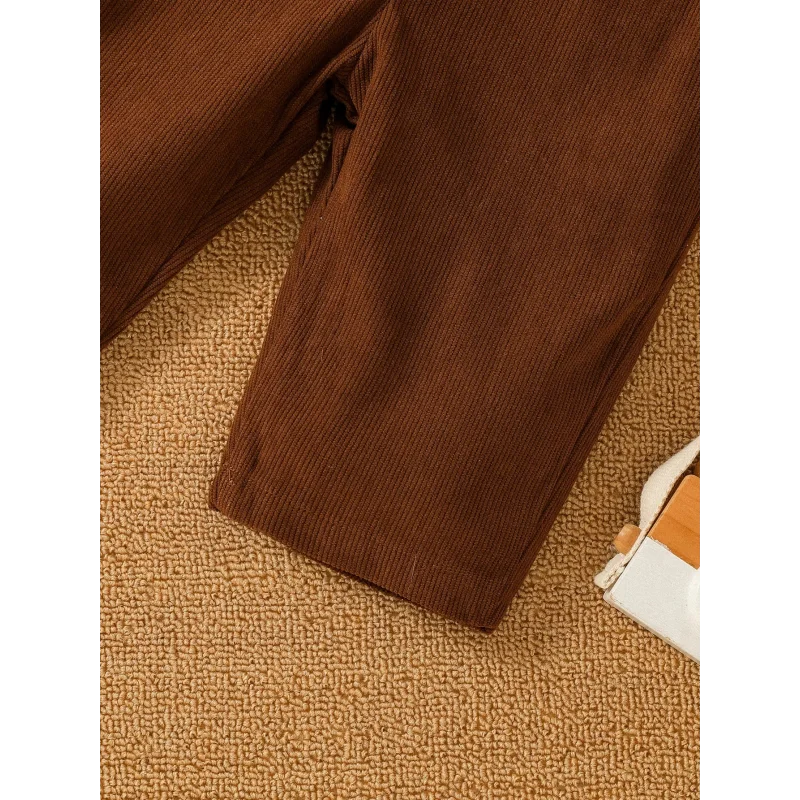 Conjunto Infantil Suéter Urso e Calça Suspensório Inverno Lenogue