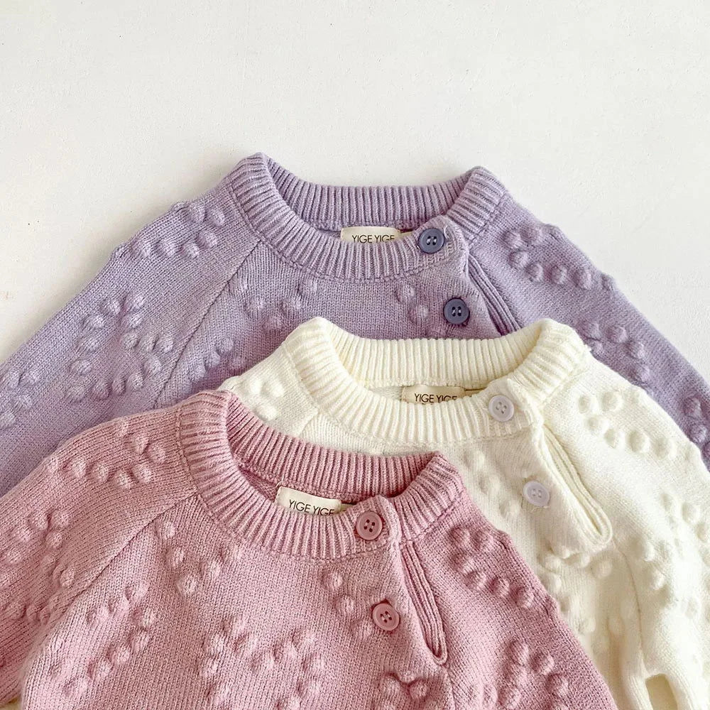 Conjunto Infantil Suspiro Bege e Rosa Lenogue