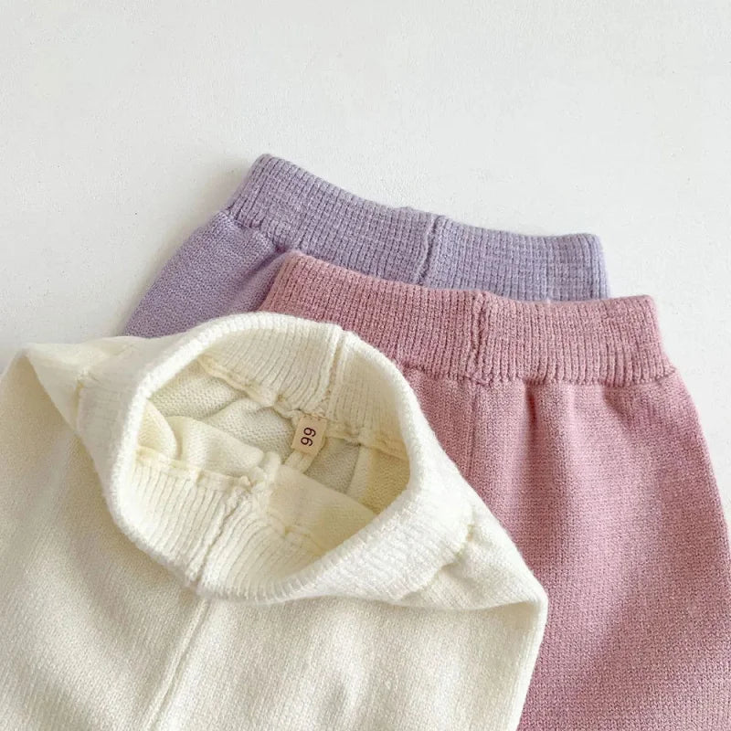 Conjunto Infantil Suspiro Bege e Rosa Lenogue