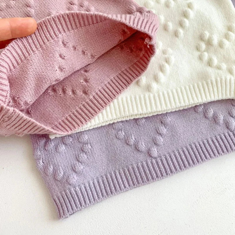 Conjunto Infantil Suspiro Bege e Rosa Lenogue