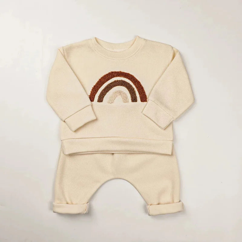 Conjunto Infantil Unissex Hey Cutie Lenogue Bege / 3-6 Meses