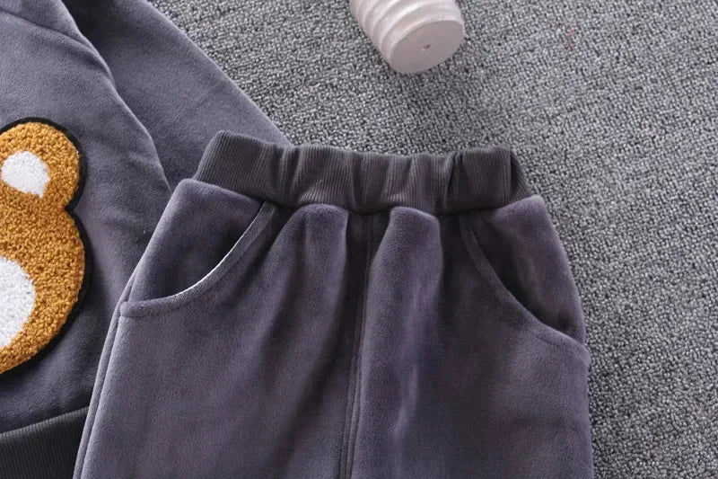 Conjunto Infantil Veludo Fleece Estampa Animal Sauvage Lenogue