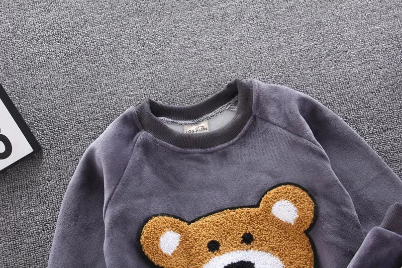 Conjunto Infantil Veludo Fleece Estampa Animal Sauvage Lenogue