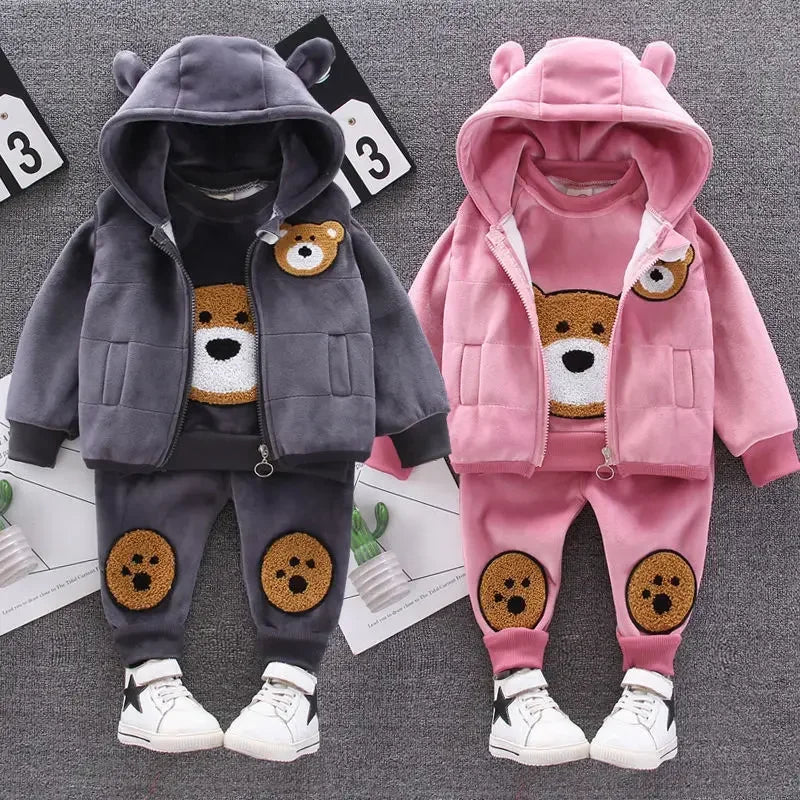 Conjunto Infantil Veludo Fleece Estampa Animal Sauvage Lenogue
