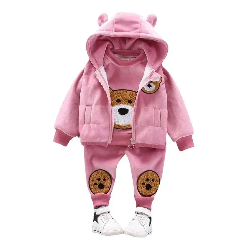 Conjunto Infantil Veludo Fleece Estampa Animal Sauvage Lenogue