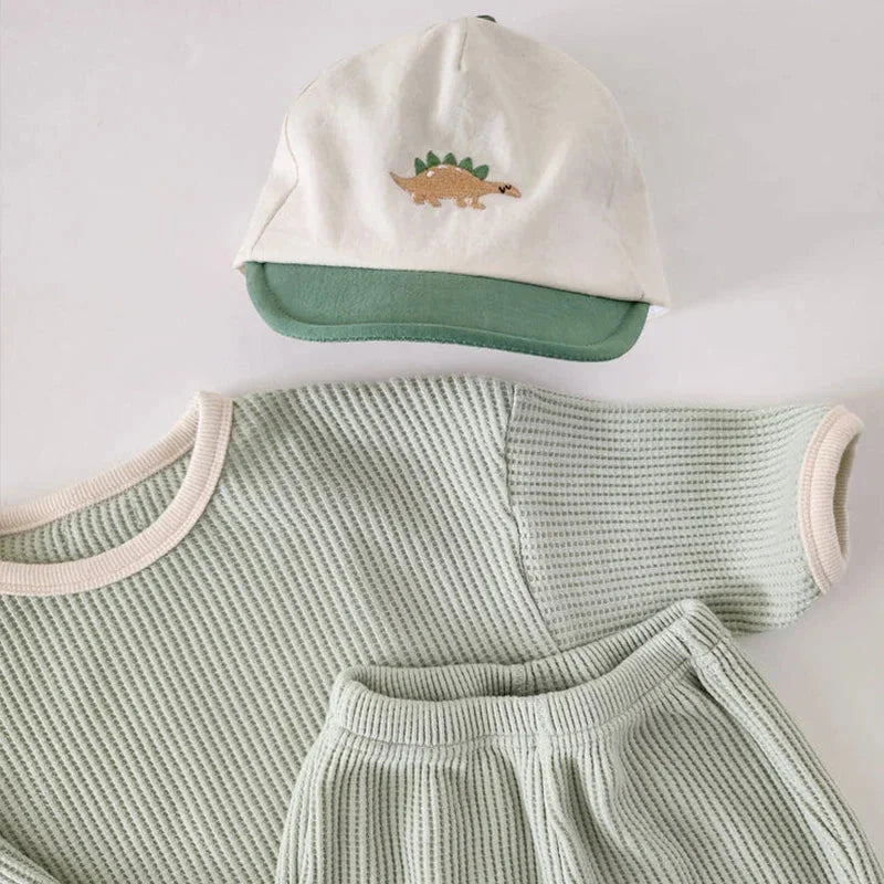 Conjunto Infantil Waffle Calça e Blusa Lenogue