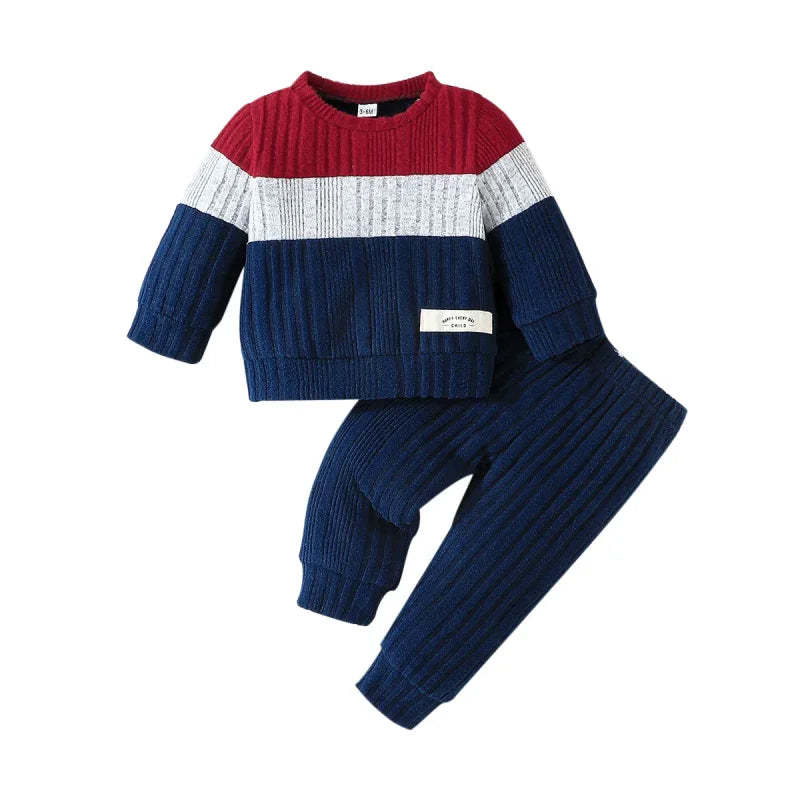 Conjunto Roupa Infantil Menino Suéter e Calça Térmico Lenogue