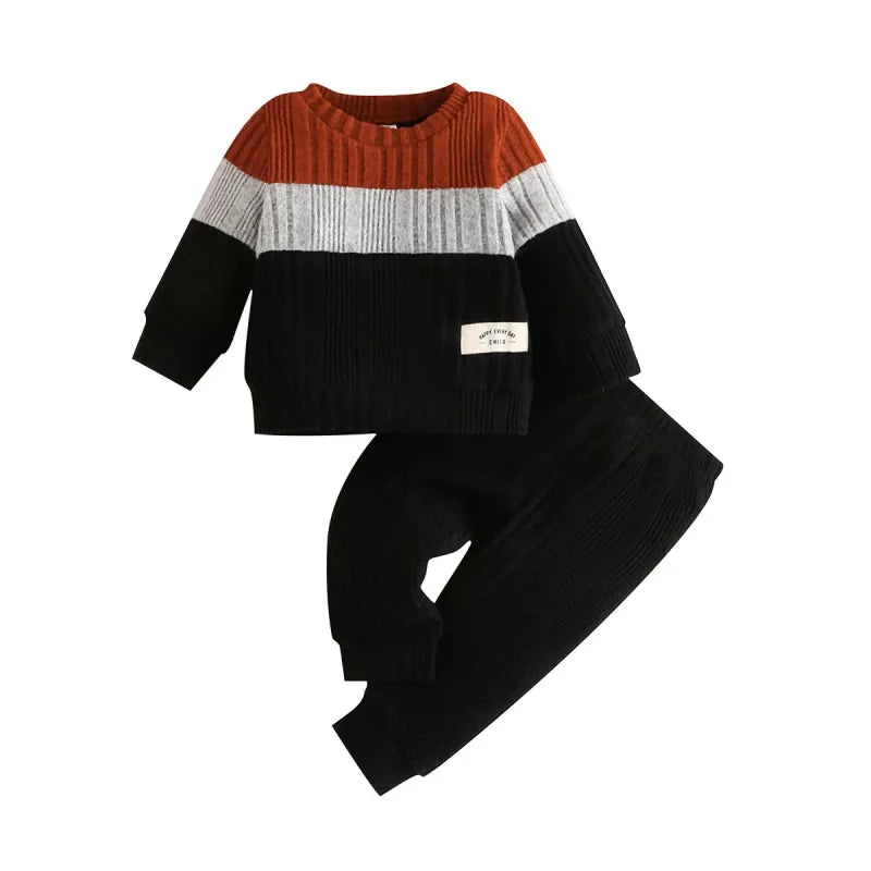 Conjunto Roupa Infantil Menino Suéter e Calça Térmico Lenogue