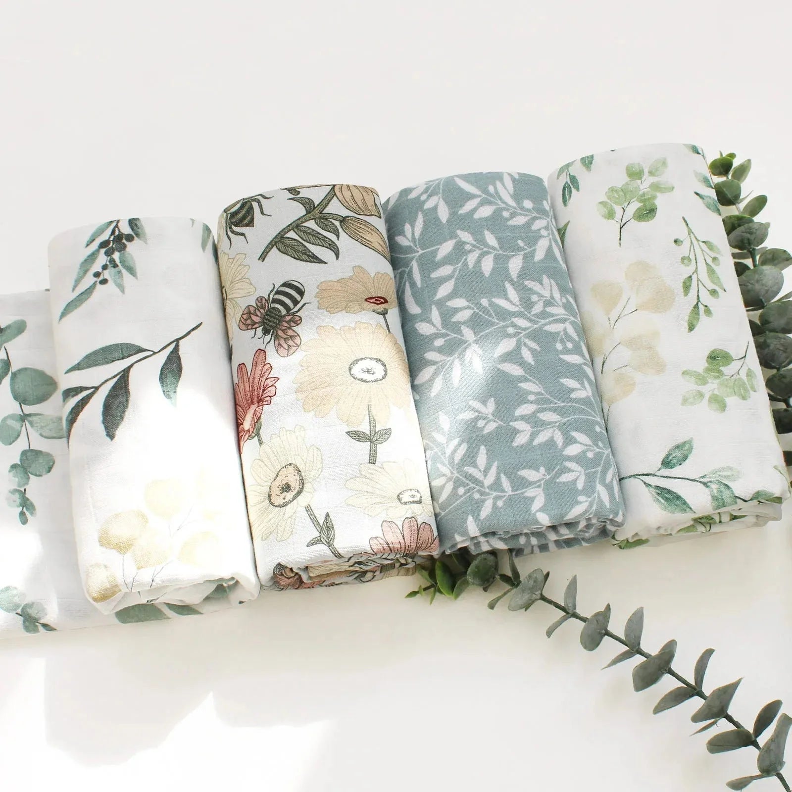 Cueiro Infantil Muslin Algodão e Bambu Lenogue